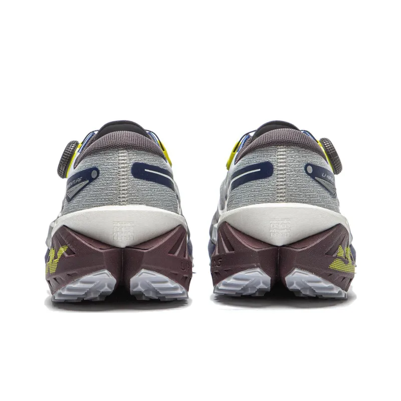 LiNing DLU PRO Cushioning Anti Slip And Wear Resistant Low Top Trail Running Shoes Men's Gray Blue-5