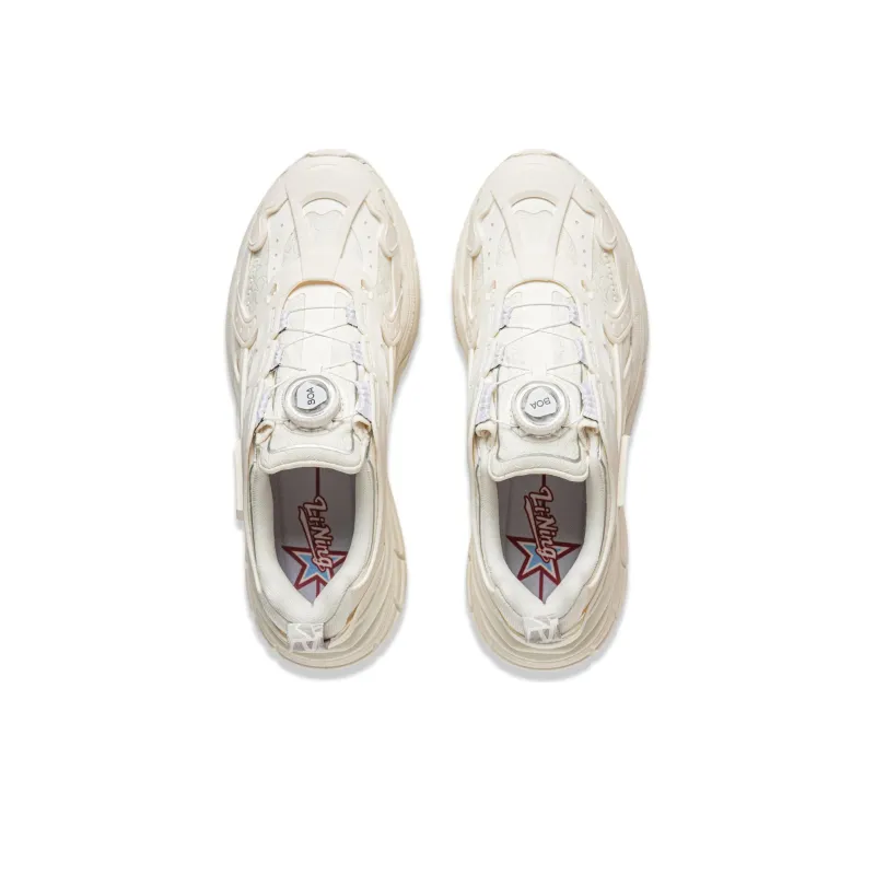 LiNing Project* STARLIT Anti Slip Wear Resistant Low Top Casual Shoes Women's Ecru-3