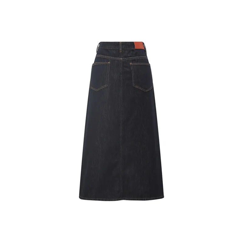 PATIT BARI Denim Long Skirts Women's Indigo-1