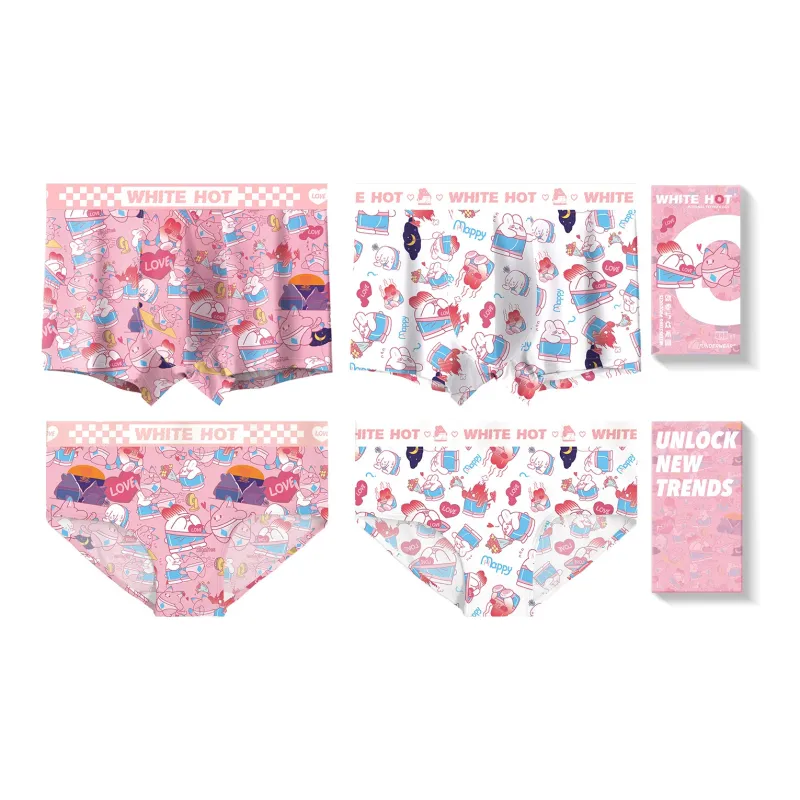 WHITE HOT Happy&mimi Underpants Antibacterial Breathable Unisex 4 Pack-27