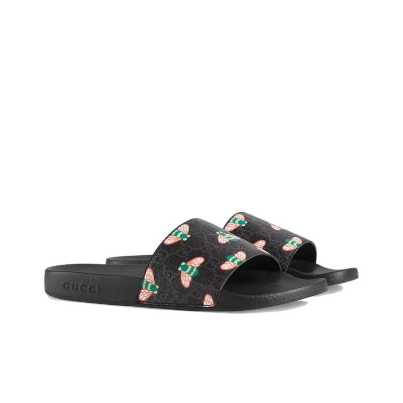GUCCI Gg Supreme Slide 'Bee Print'-2