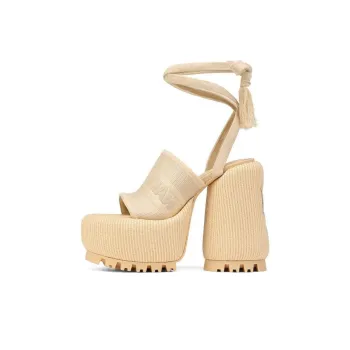 Naked Wolfe Beach One Strap Sandals 14.5cm Women's Beige
