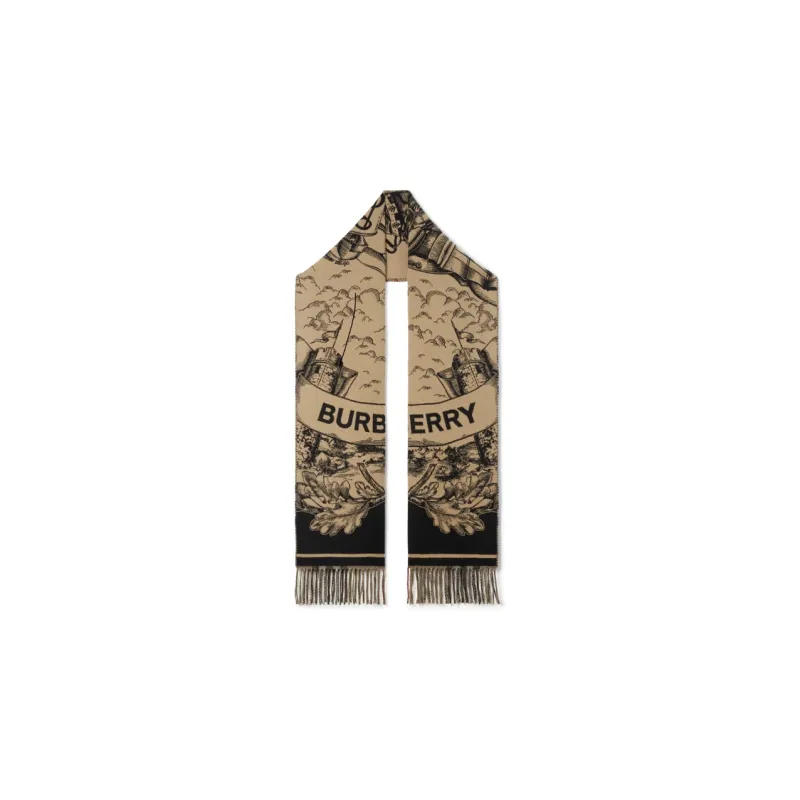 Burberry Check Cashmere Scarf-0