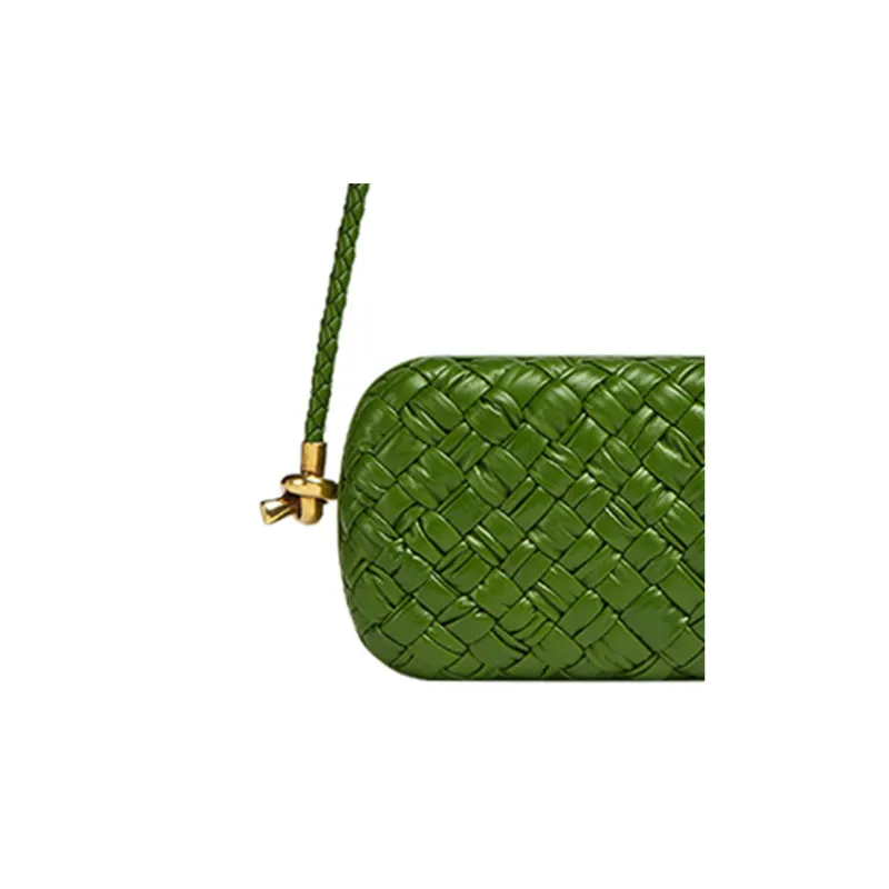 Bottega Veneta Lambskin Shoulder Bag Evening Party Bag Handbag Shoulder Bag Women's Avocado Green-4