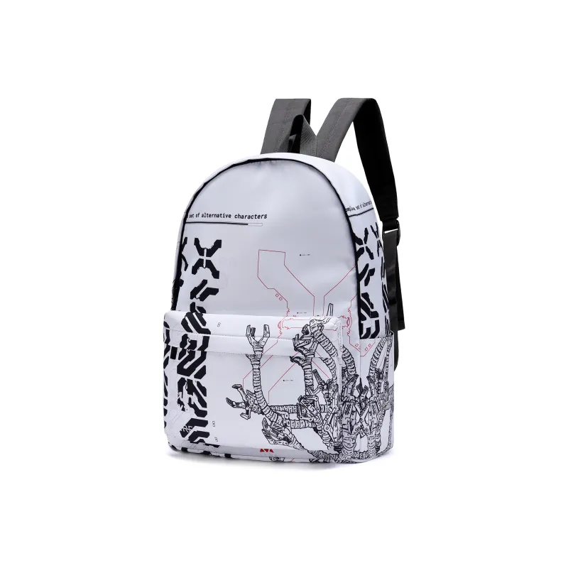 ONRF X SOUNDBYTE Collaboration Polyester Backpack Laptop Bags Unisex Gray-11