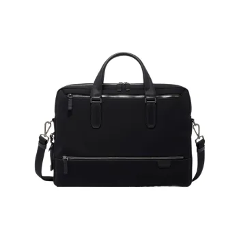 TUMI Nylon Briefcase Shoulder Bag Handbag Large Size Men's Black