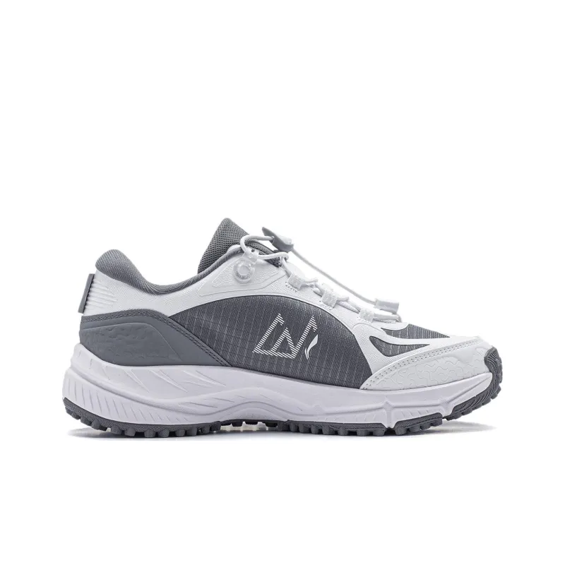 LiNing Yijie Lite V2 Slip Resistant Low Top Running Shoes Women's White Gray-1