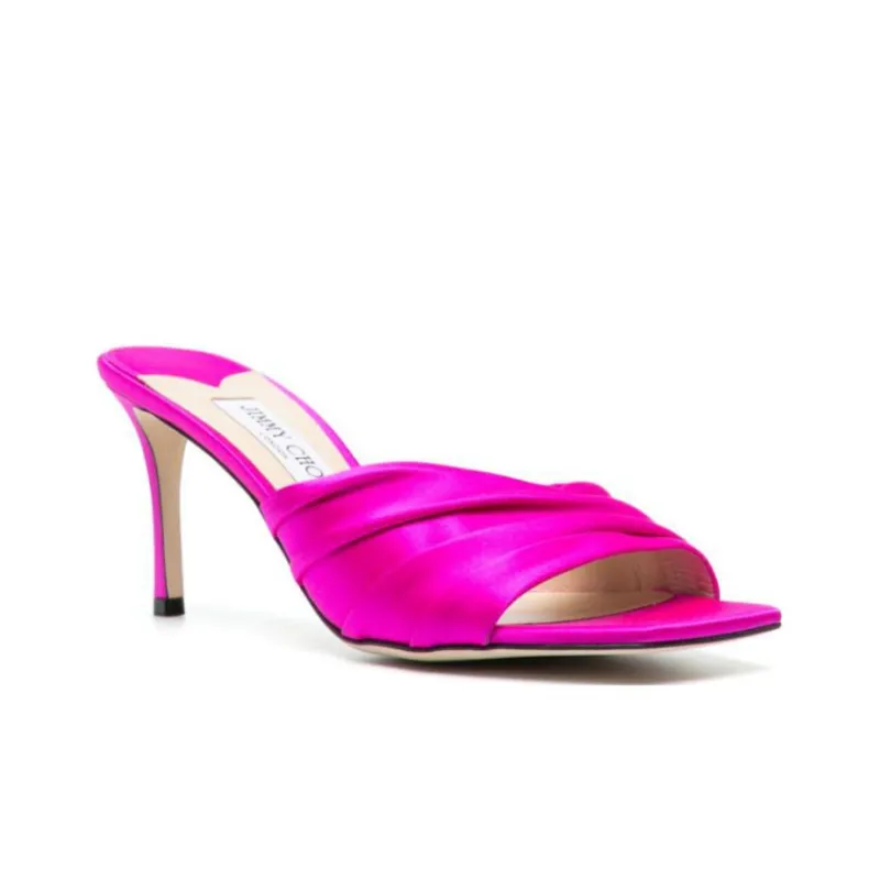 Jimmy Choo Basil 75mm Open-toe Mules-2