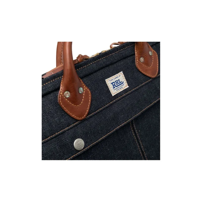 Ralph Lauren RRL Denim Laptop Briefcase-2