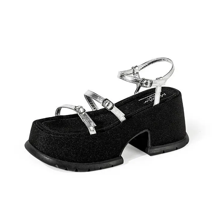Wonderful Couple Strap Sandals 8.5cm Women's-4