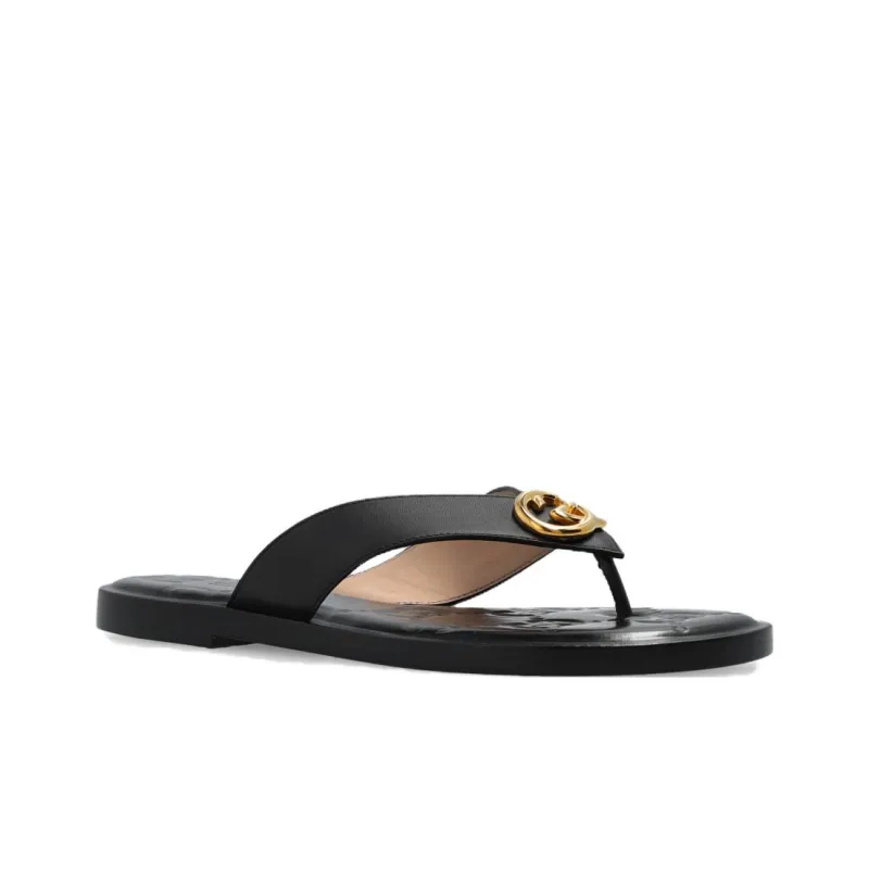 GUCCI Interlocking G Thong strap Slides-3