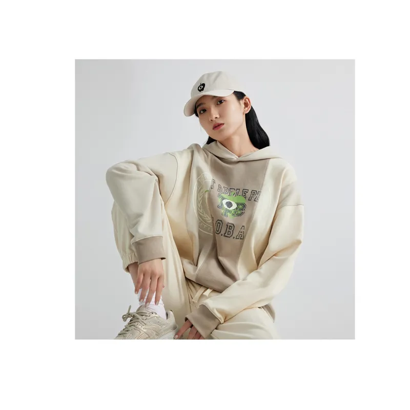 VOBA X TFBOYS 10th Anniversary Co branded Series Sweatshirts Unisex Light Khaki-1