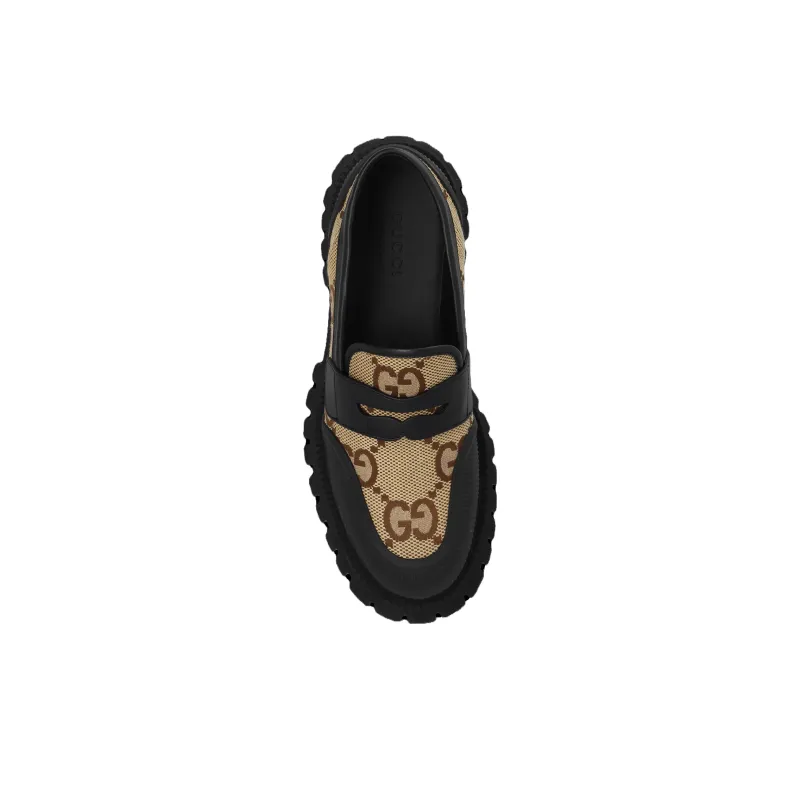 GUCCI Novo Gg Loafer Camel Black-2