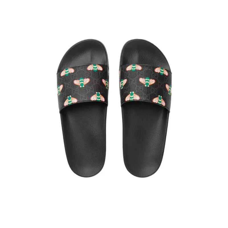 GUCCI Gg Supreme Slide 'Bee Print'-3