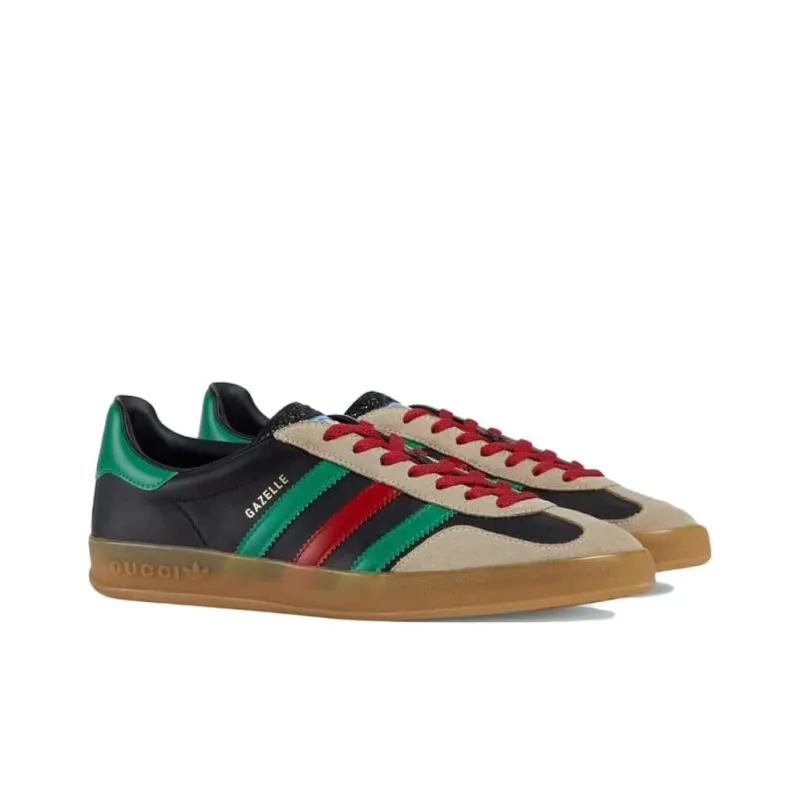 GUCCI Adidas X GUCCI Gazelle 'Black Green Red'-1