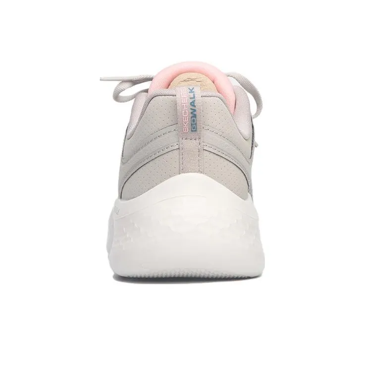 Skechers Go Walk Fle Anti Slip Wear Resistant Low Top Running Shoes Women's Gray-3