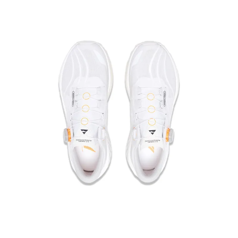 LiNing Cushioning Slip Resistant And Abrasion Resistant Low Top Running Shoes Men's White-3