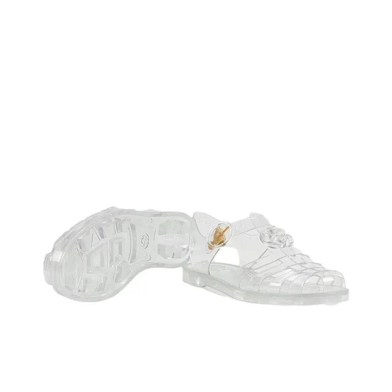 GUCCI Women's Gg Fisherman Sandal 'Clear'-4