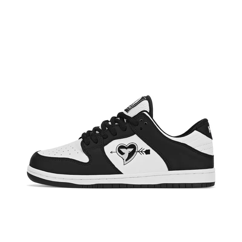 HLA JEANS Cushioned Wear-Resistant Lightweight Breathable Low-Top Skateboard Shoes Unisex-1