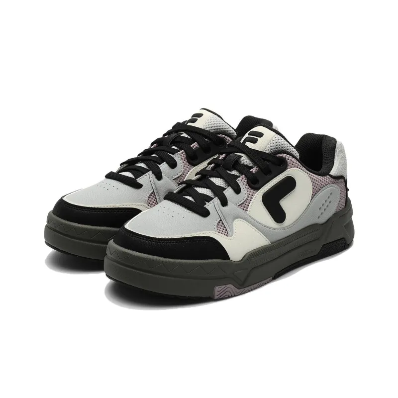 FILA FUSION Bank Skate Shoes 'Grey Pink Black' Women's-1