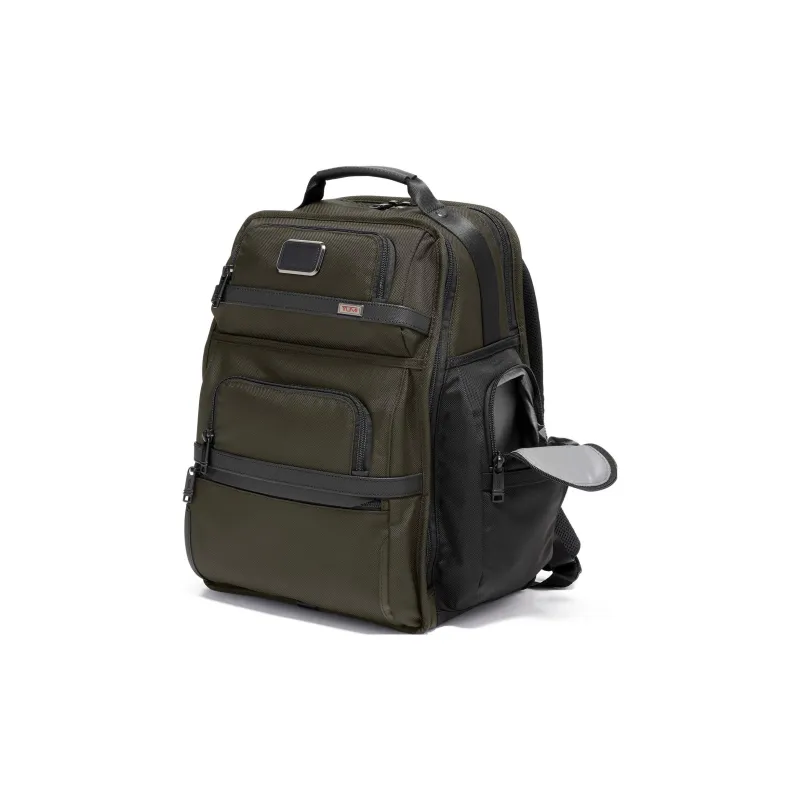 TUMI Alpha Nylon Backpack Large Size Men's Olive-1