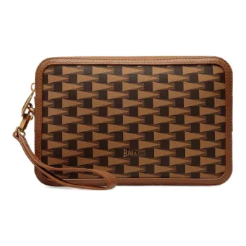 BALLY Pennant Leather Clutch Bag