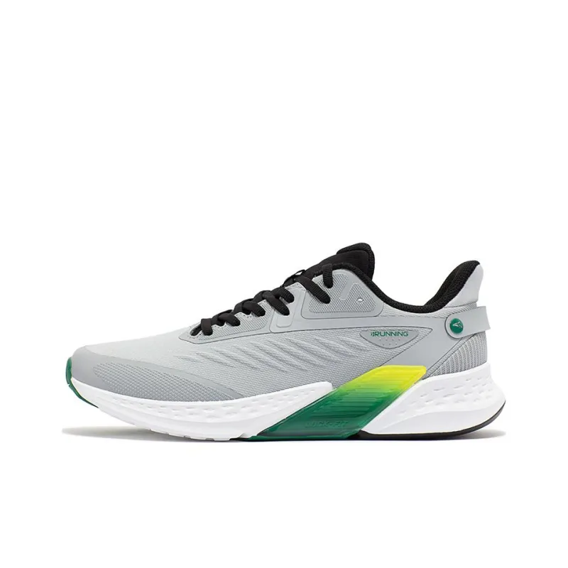 361° Cushioning Waterproof Low Top Running Shoes Men's Gray Black-0
