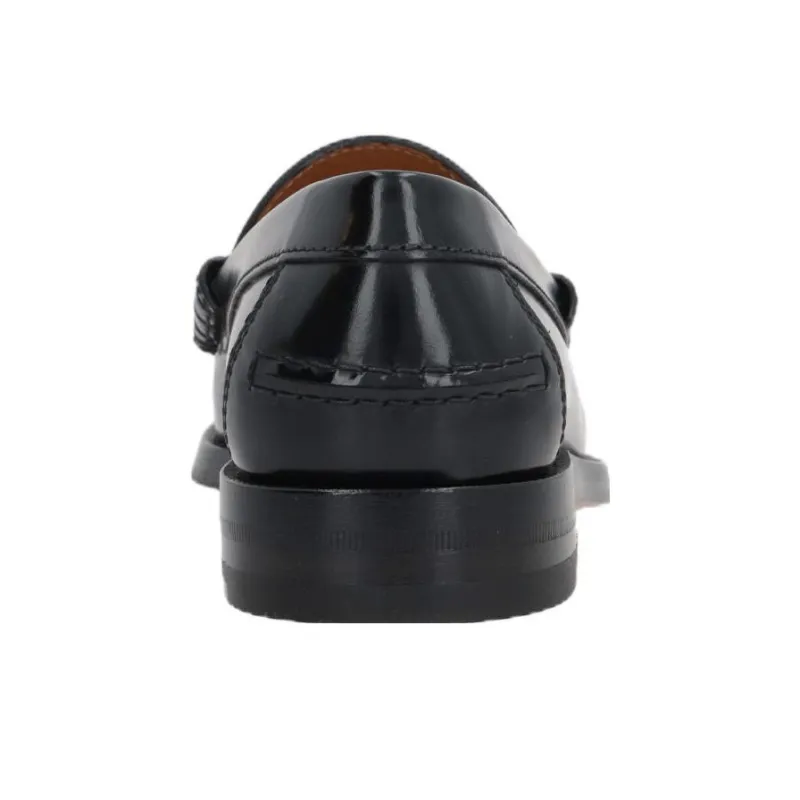 GUCCI Interlocking G Leather Loafers-3