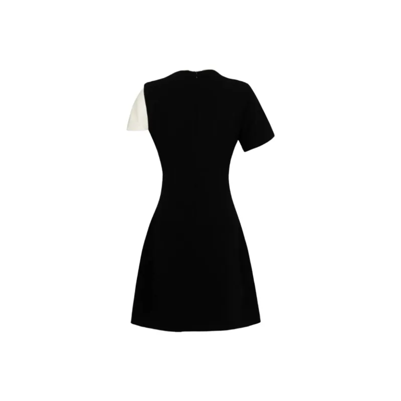 Duffy fashion Short Sleeved Dresses Women's Black-1