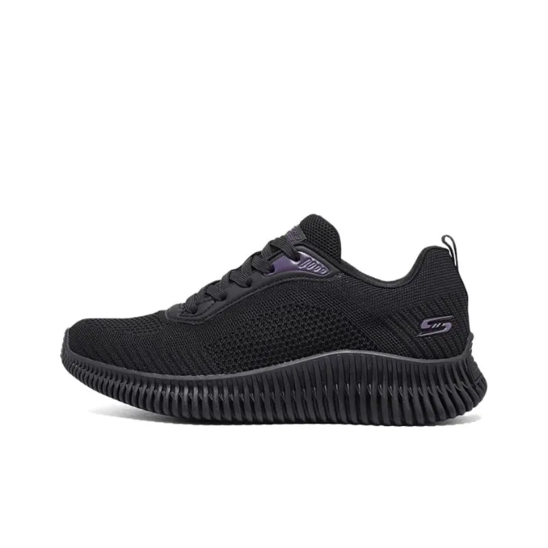 Skechers Bob's Anti Slip Wear Resistant Low Top Casual Running Shoes Women's Black-0