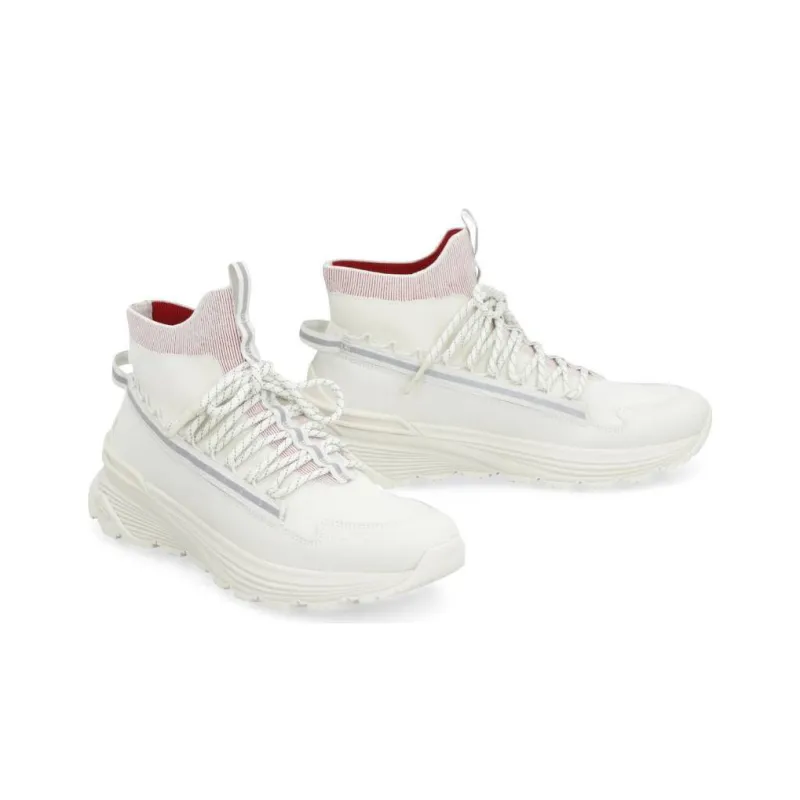 Moncler Monte Runner High Top Casual Shoes Men's White-1