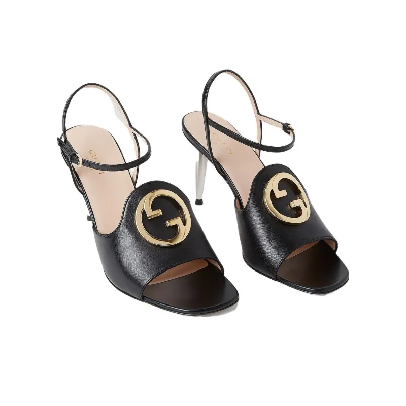 GUCCI Blondie Leather Sandals-2