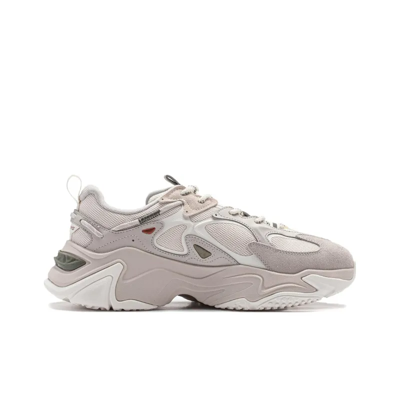 LiNing A Thousand Ways 2 CF Tracing Wujiang Autumn Anti Slip Wear Resistant Low Top Casual Shoes Men's Mica Gray-1