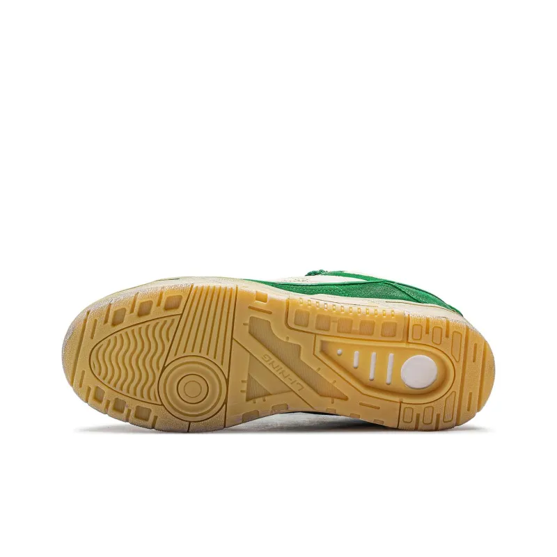 LiNing RSR 101 XXL Cushioning Anti Slip And Wear Resistant Low Top Basketball Shoes Unisex Green Gray-6