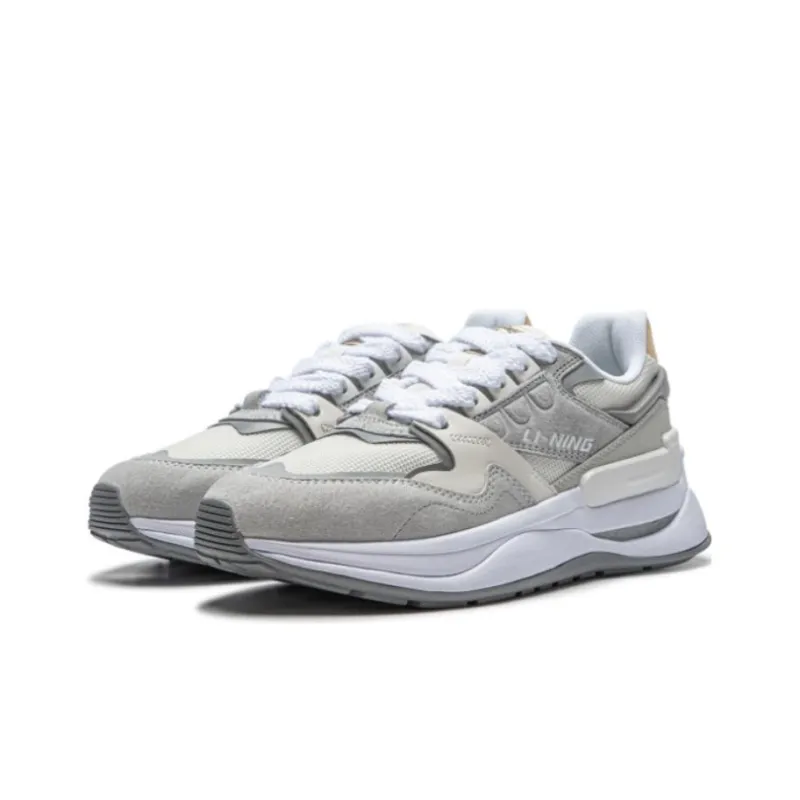 LiNing 001 Innocence V2 Innocent V2 Cushioned Slip Resistant Low Top Casual Shoes Women's Gray-2