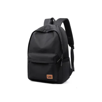 Lee Oxford Middle School High School Backpack Regular Unisex Black/Khaki/Burgundy