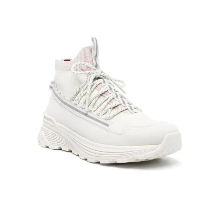 Moncler Monte Runner High Top Casual Shoes Men's White-2