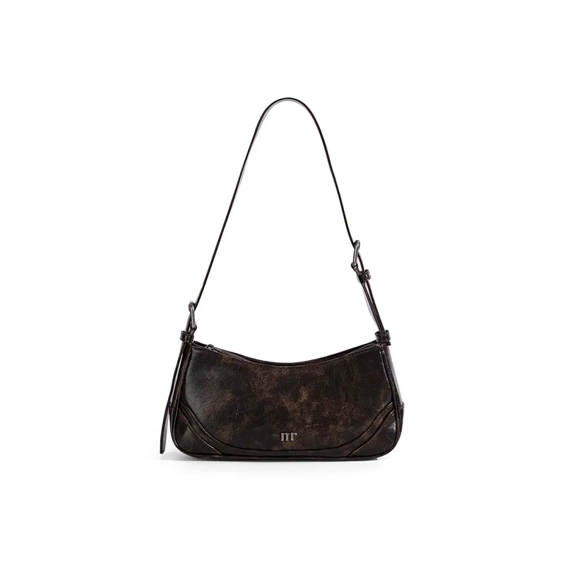 MQ&DR PU Crescent Bag Shoulder Bag Regular Women's Rose/Raspberry/Black/Ecru-1