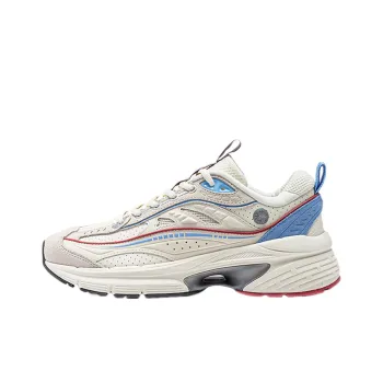 LiNing Comet LITE Cushioned Slip Resistant Abrasion Resistant Low Top Casual Shoes Women's White Blue