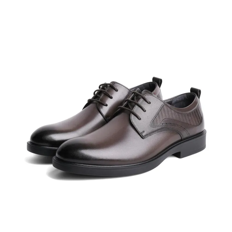 Senda Dress Shoes Men Low Top Black/Brown-9