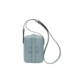 Valextra Calfskin Handbag, Shoulder Bag, Crossbody Bag Regular Women's Smoke Blue