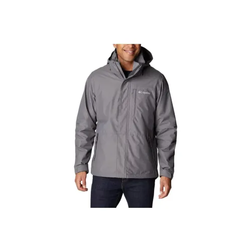 Columbia Gulfport Windbreaker Jackets Men Dark Gray