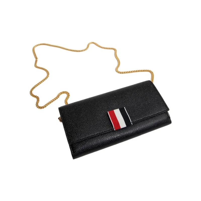 THOM BROWNE Logo Patch Chained Shoulder Bag-2