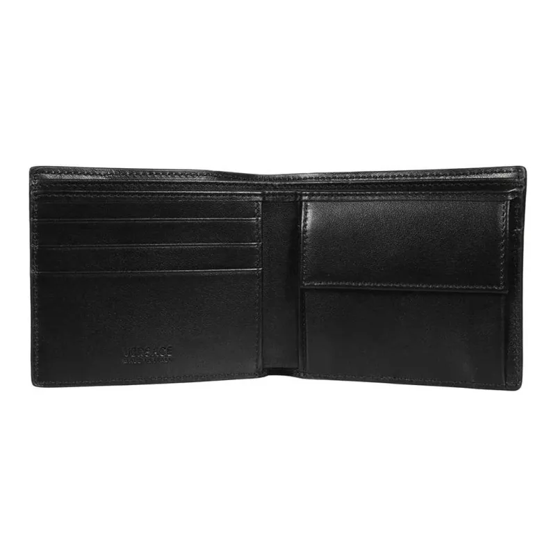 FANSIZHE Calfskin Wallet Regular Men's Black-2