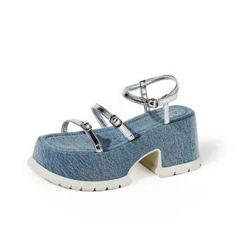 Wonderful Couple Strap Sandals 8.5cm Women's