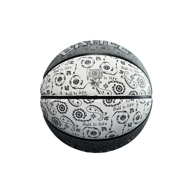 RIGORER Rubber Basketball Gray White Size 7 Training Unisex-3