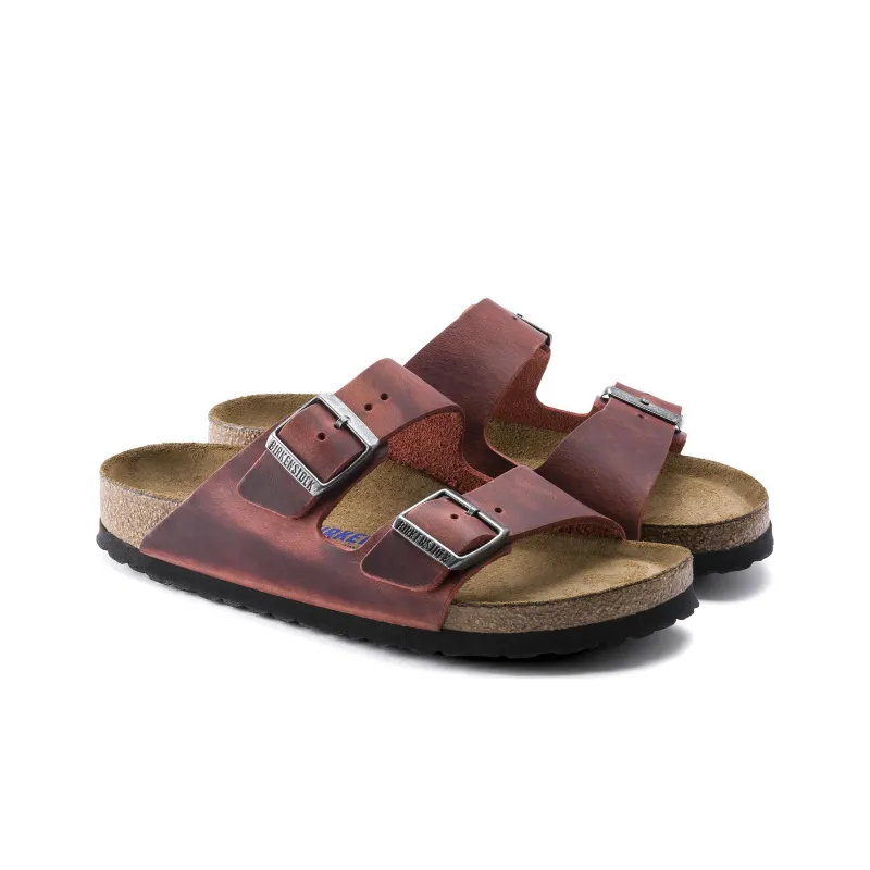 Birkenstock Arizona Soft Footbed EVA Abrasion-Resistant Slide Slippers Unisex Earth Red-3