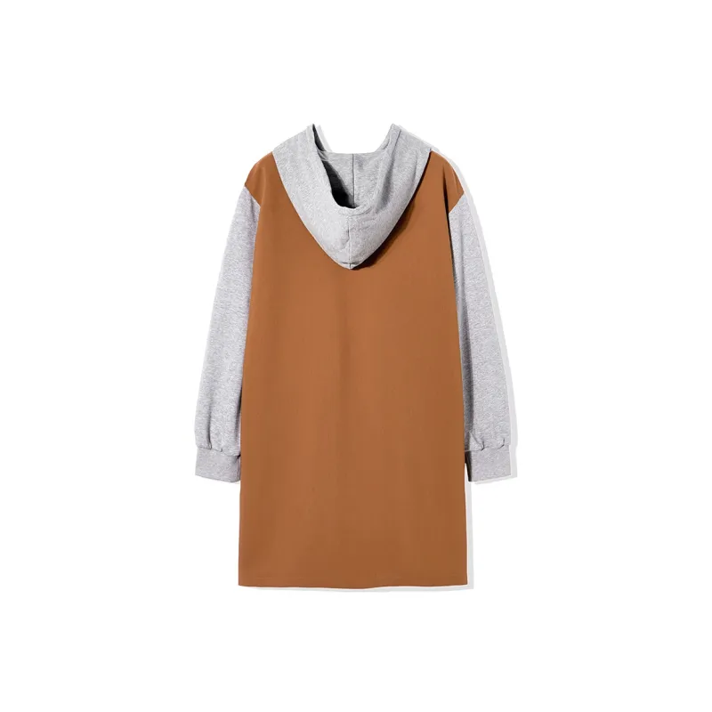 LA CRAWFISH Long Sleeved Dresses Women's Caramel-1