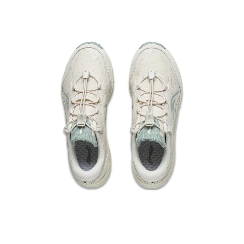 LiNing Cushioning Low Top Running Shoes Women's Pearl White-3