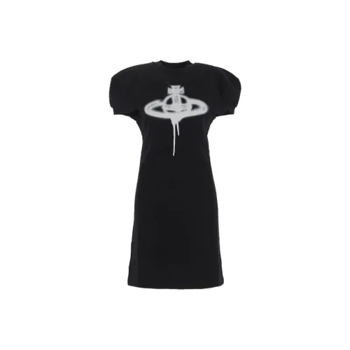 Vivienne Westwood Short-Sleeved Dresses Women's Black